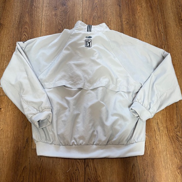 VTG y2k Adidas Golf Michelob Ultra 1/4 Zip Windbreaker Jacket Mens M PGA Tour - Picture 11 of 12